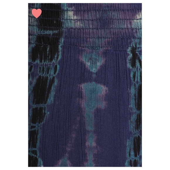 BEST SELLER! Midnight Blue Tie Dye Palazzo Pants - Picture 4 of 6